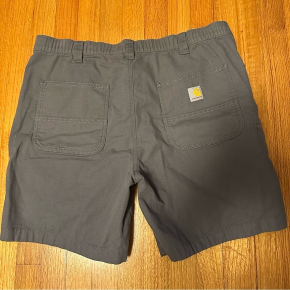 CARHARTT  RUGGED FLEX RELAXED FIT 8-INCH CANVAS WORK SHORT SIZE 38 (c6 - Picture 1 of 10